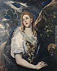 El Greco Canvas Paintings - St Mary Magdalene